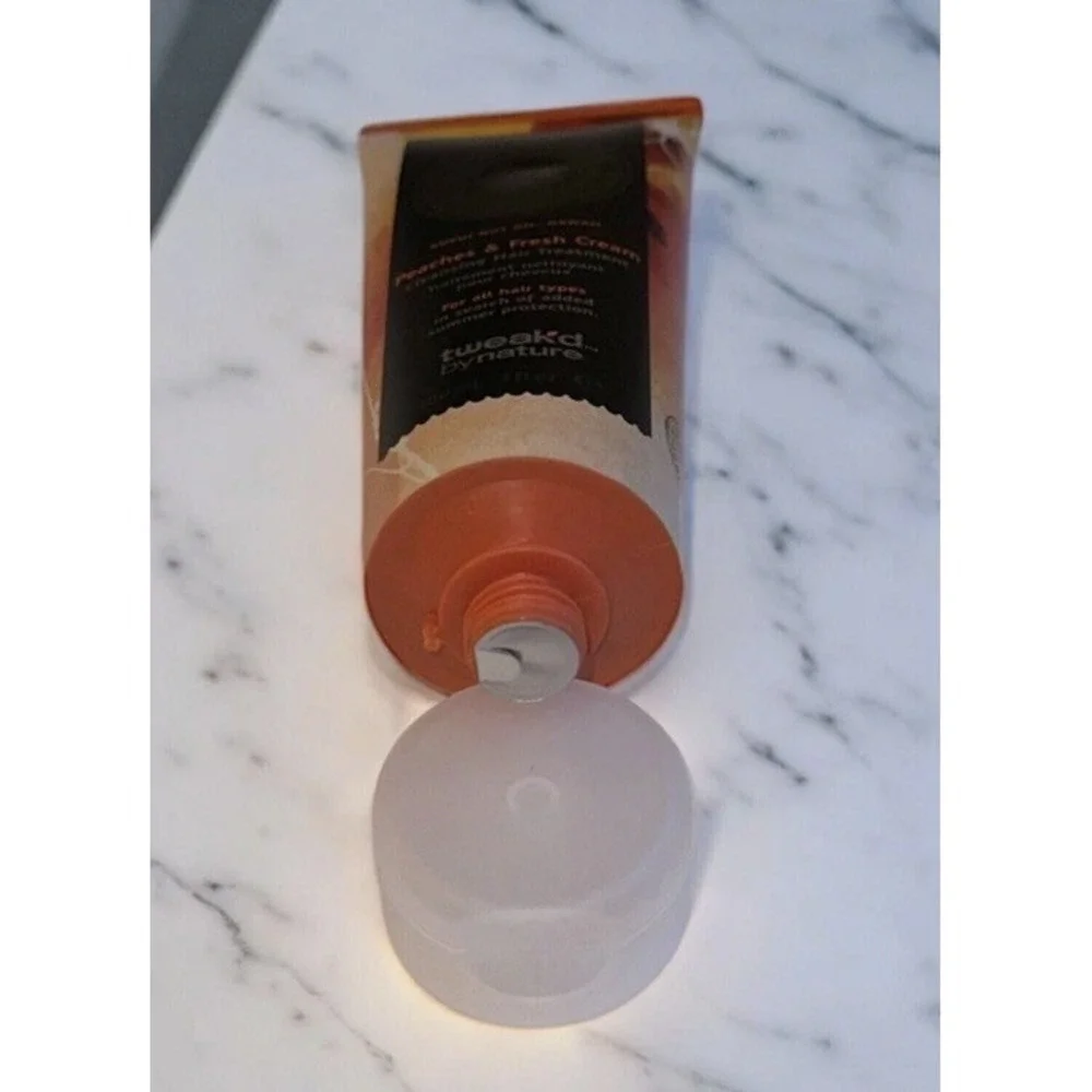 Tweak'd By Nature‎ Peaches & Fresh Cream Cleansing Hair Treatment 3oz New SEALED